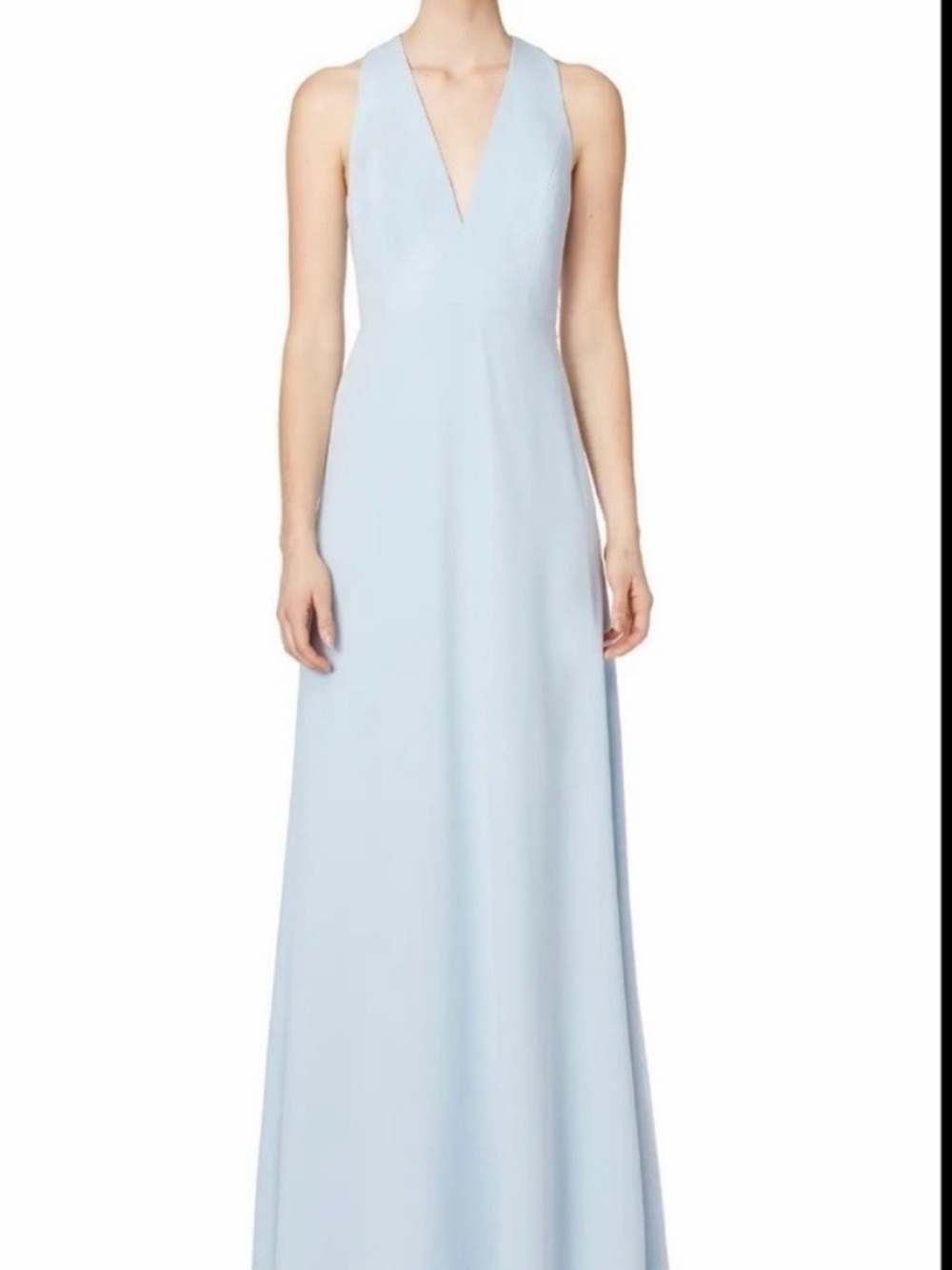 Jill Stuart Light Blue Halter-Back Evening Gown